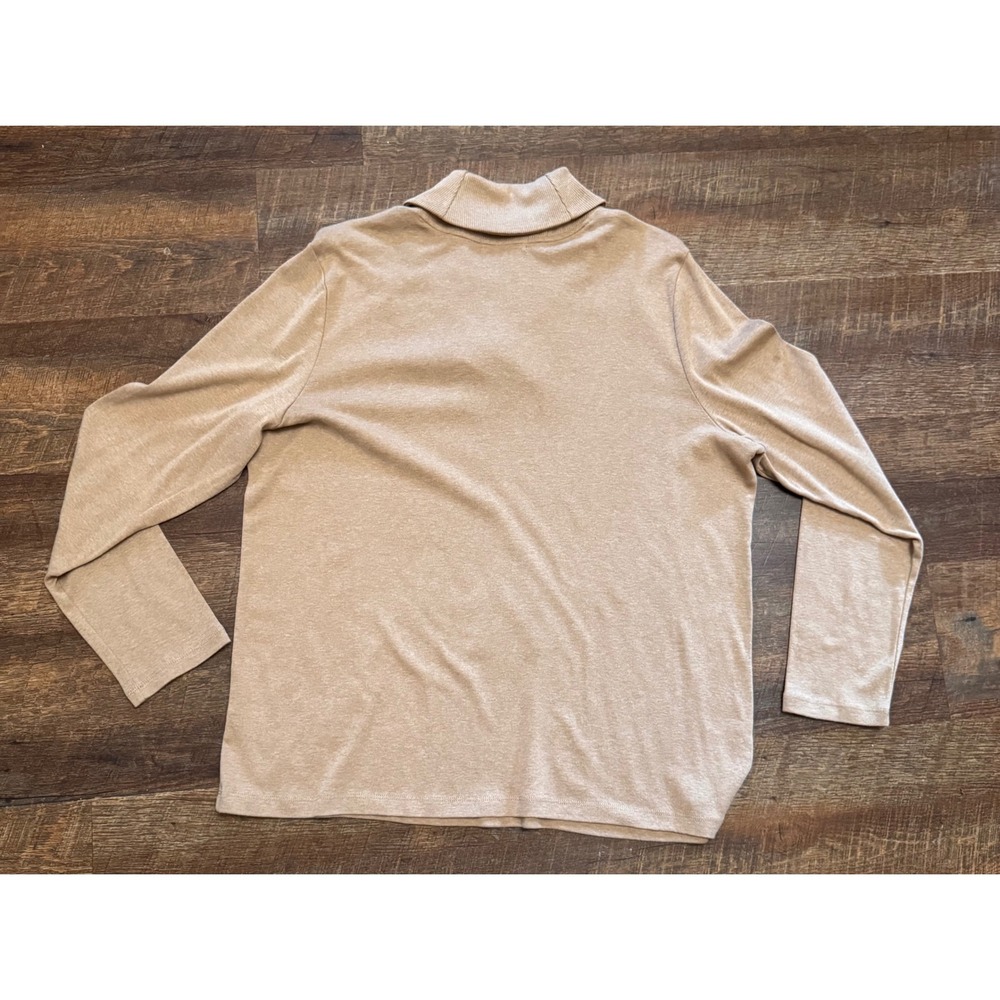 Lauren Ralph Lauren Women's 2X Beige Shawl Collar Cotton Sweater NWT - Picture 5 of 5